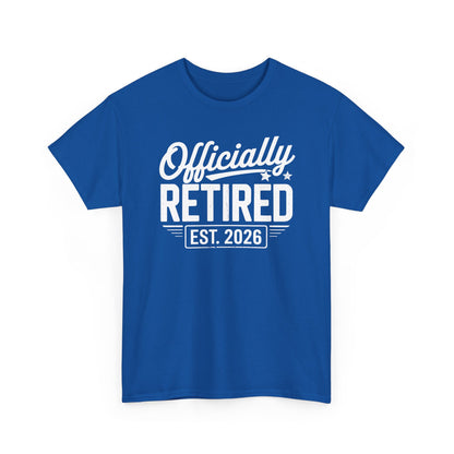 Funny Retirement 2026 Officially Retired Vintage Humor T-Shirt