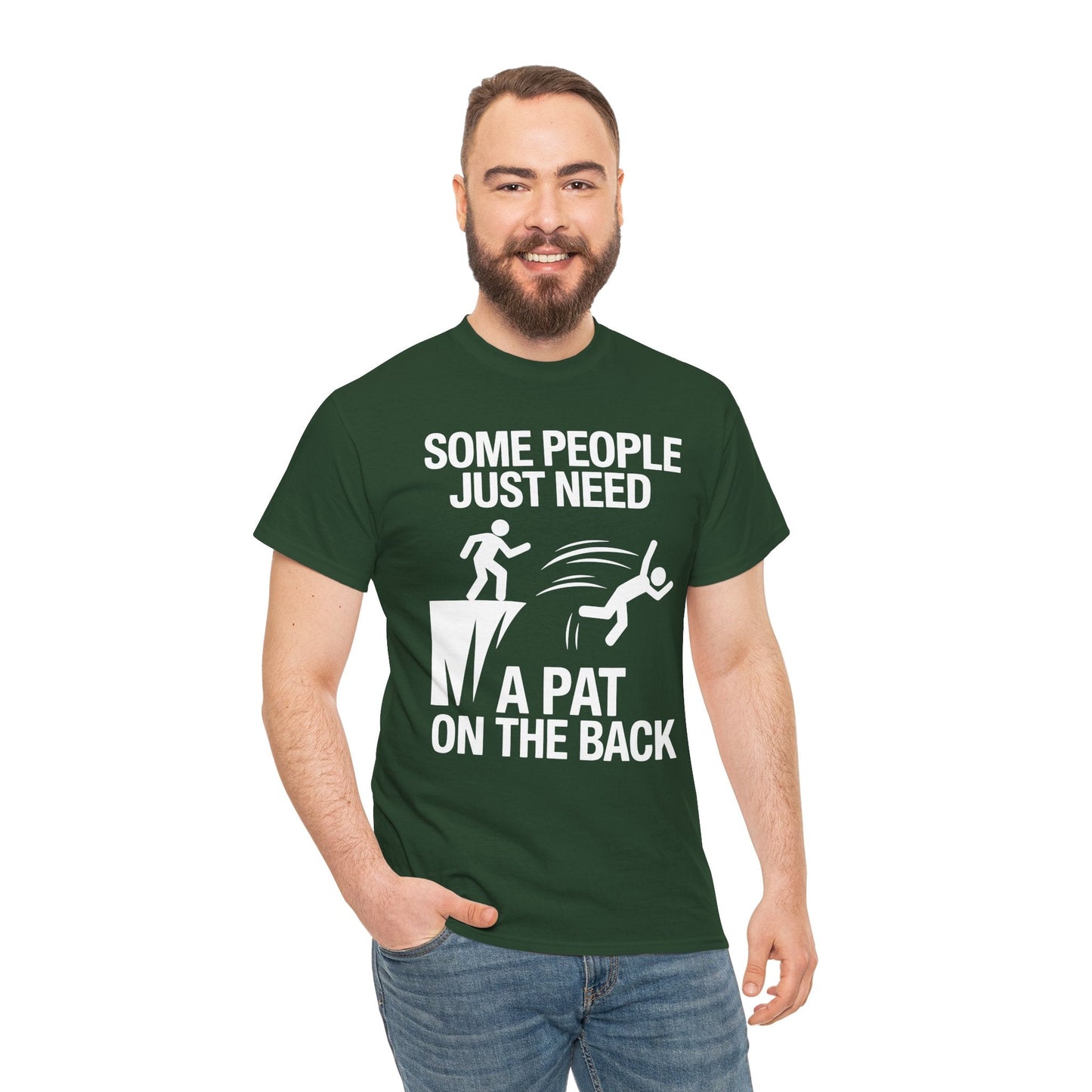 Funny Pat On The Back Adult Sarcastic Design T-Shirt