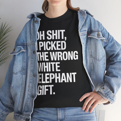 Oh Shit Funny White Elephant Gifts for Adults Under 15 20 T-Shirt