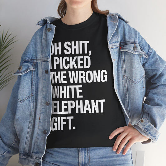 Oh Shit Funny White Elephant Gifts for Adults Under 15 20 T-Shirt