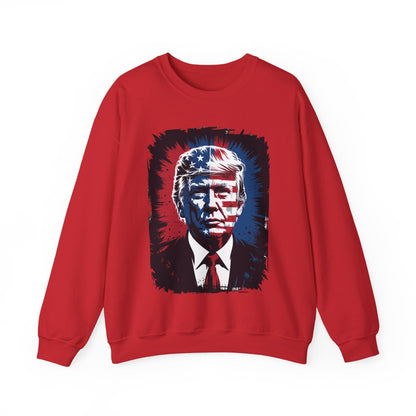 President Trump Portrait 4th July Sweatshirt
