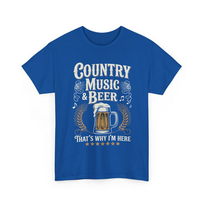 Vintage Country Music and Beer That's Why I'm Here Legends T-Shirt