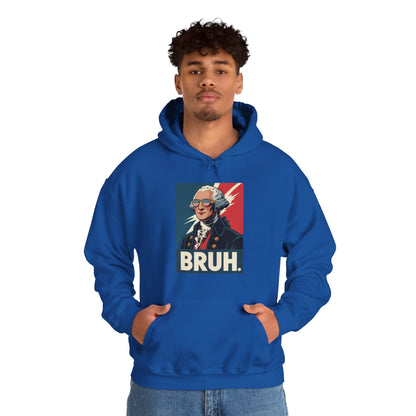 4th Of July 2025 George Washington Bruh. Meme Patriotic Hoodie