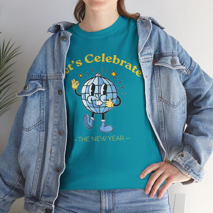 Cheers to Happy New Year Celebration T-Shirt Festivel NYE Party Tee for Men and Women