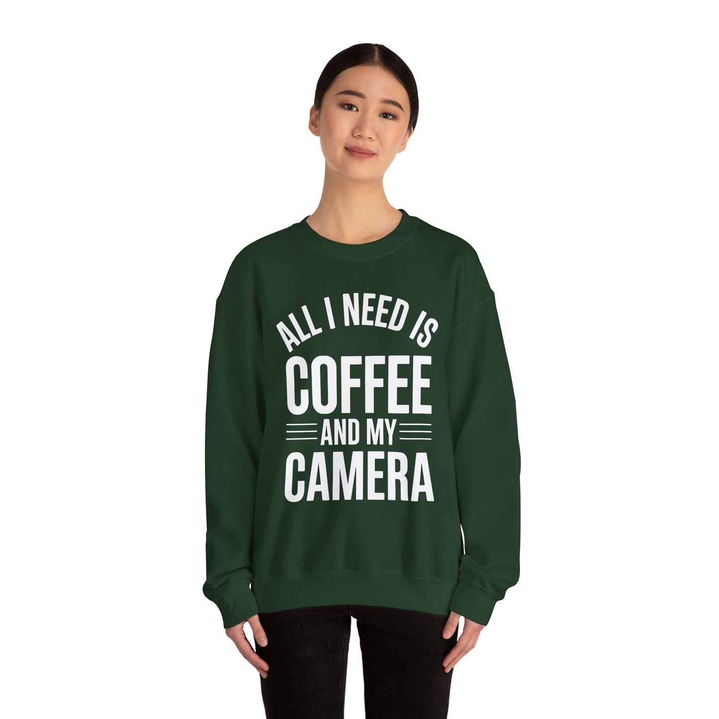 All I Need Is Coffee And My Camera Photography Gift Sweatshirt