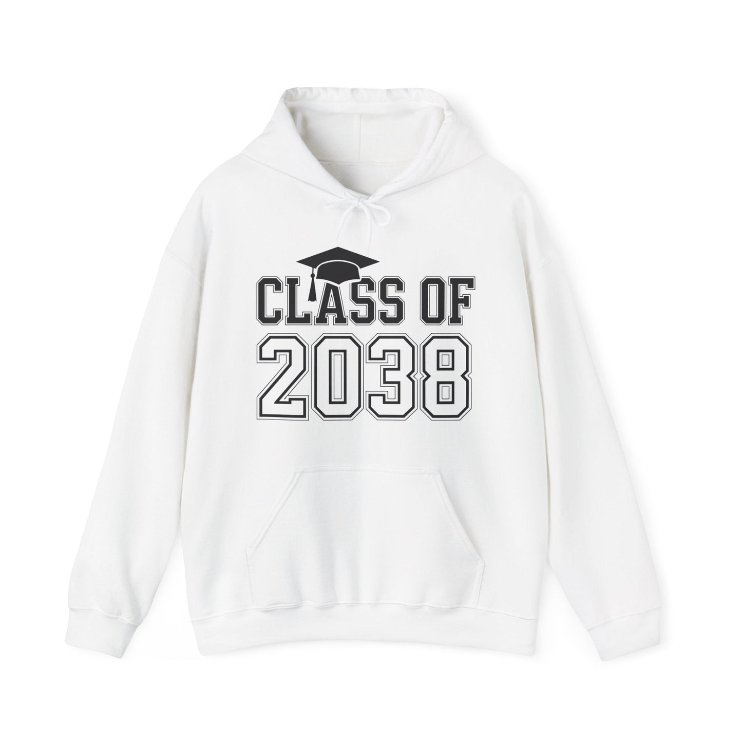 Class of 2038 Grow With Me Funny Kindergarten Back To School Hoodie