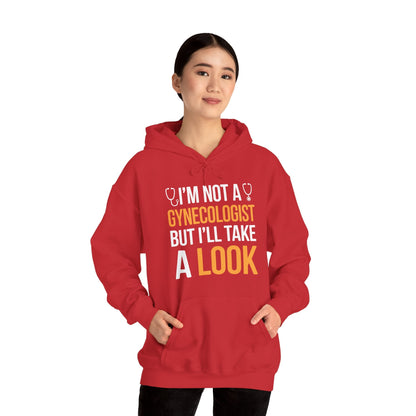 I'm Not A Gynecologist But I'll Take A Look Adult Humor Hoodie