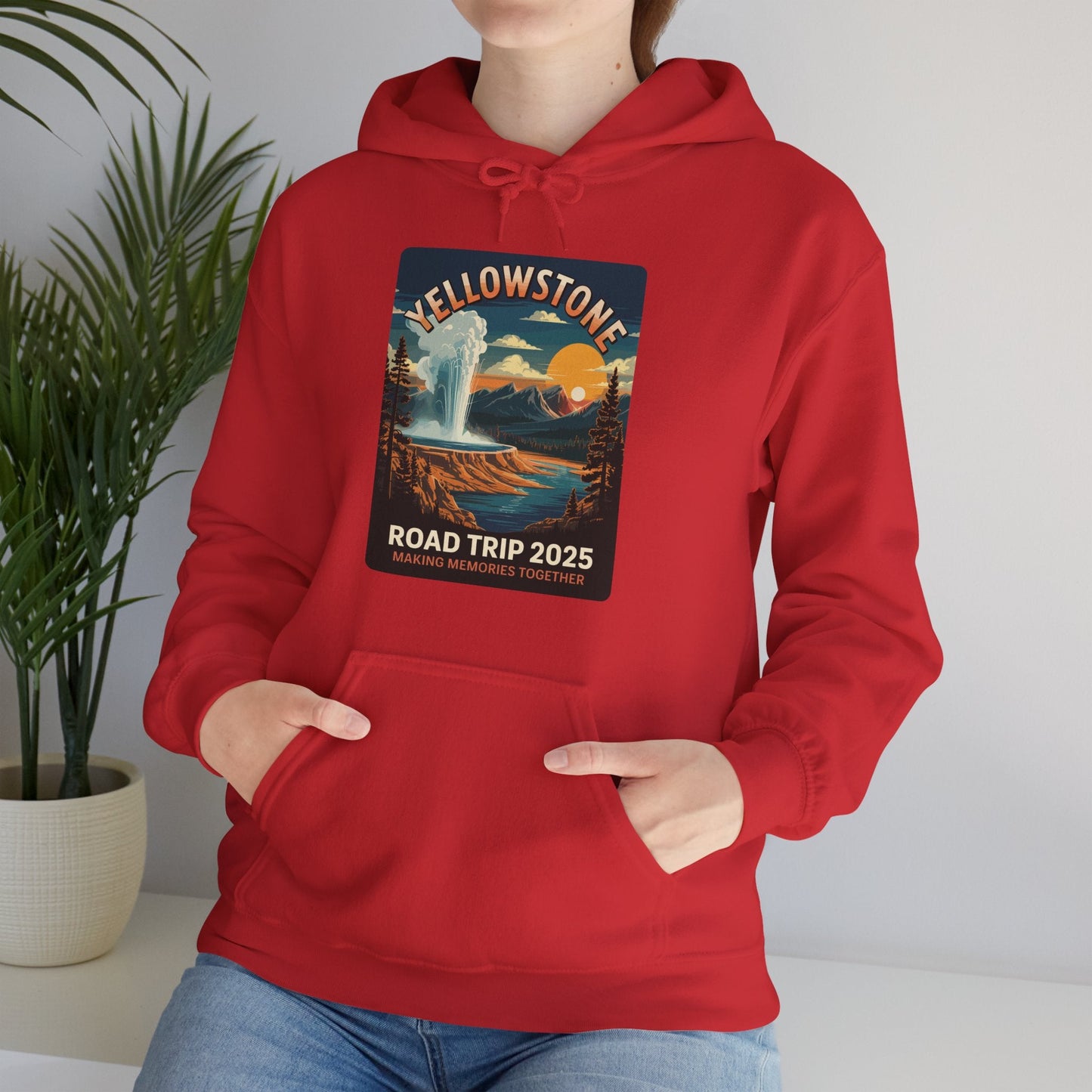 Yellowstone Family Road Trip 2025 National Park Outdoor Hoodie