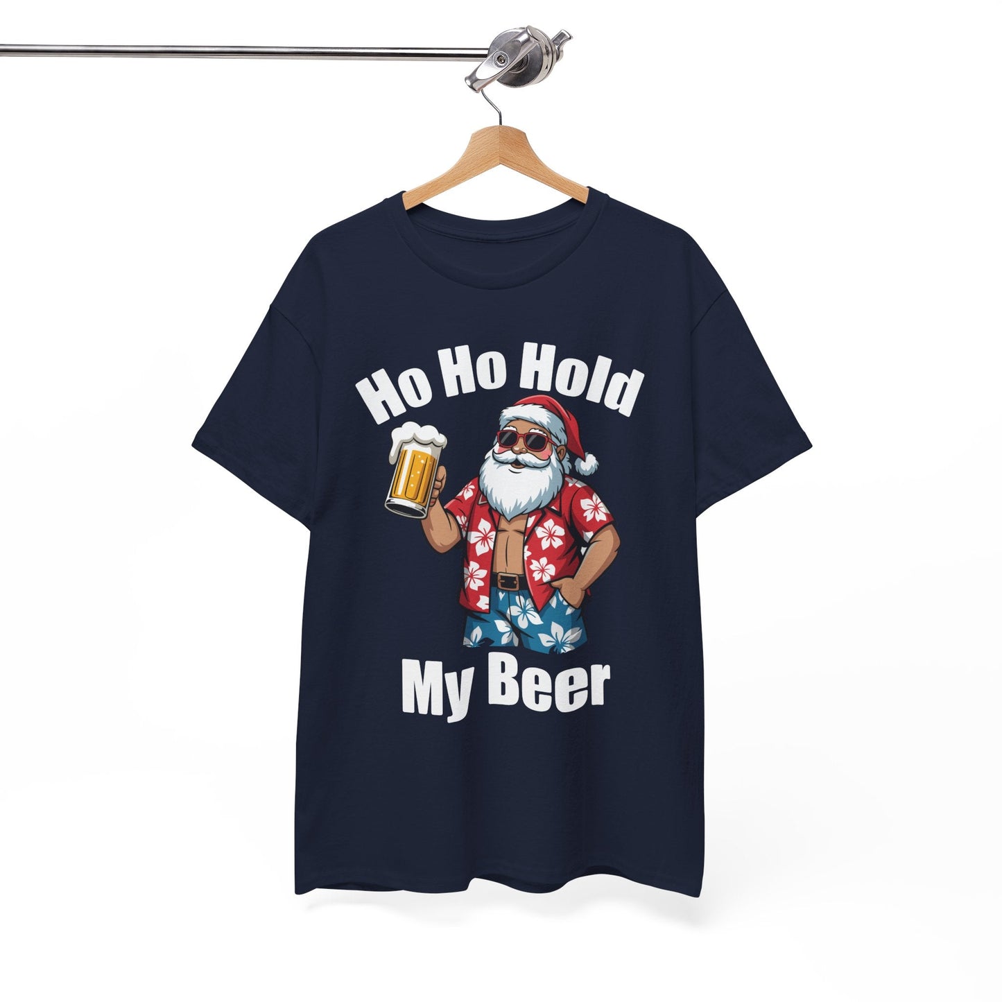 Funny Santa With Sunglasses And Beer Christmas in July T-Shirt