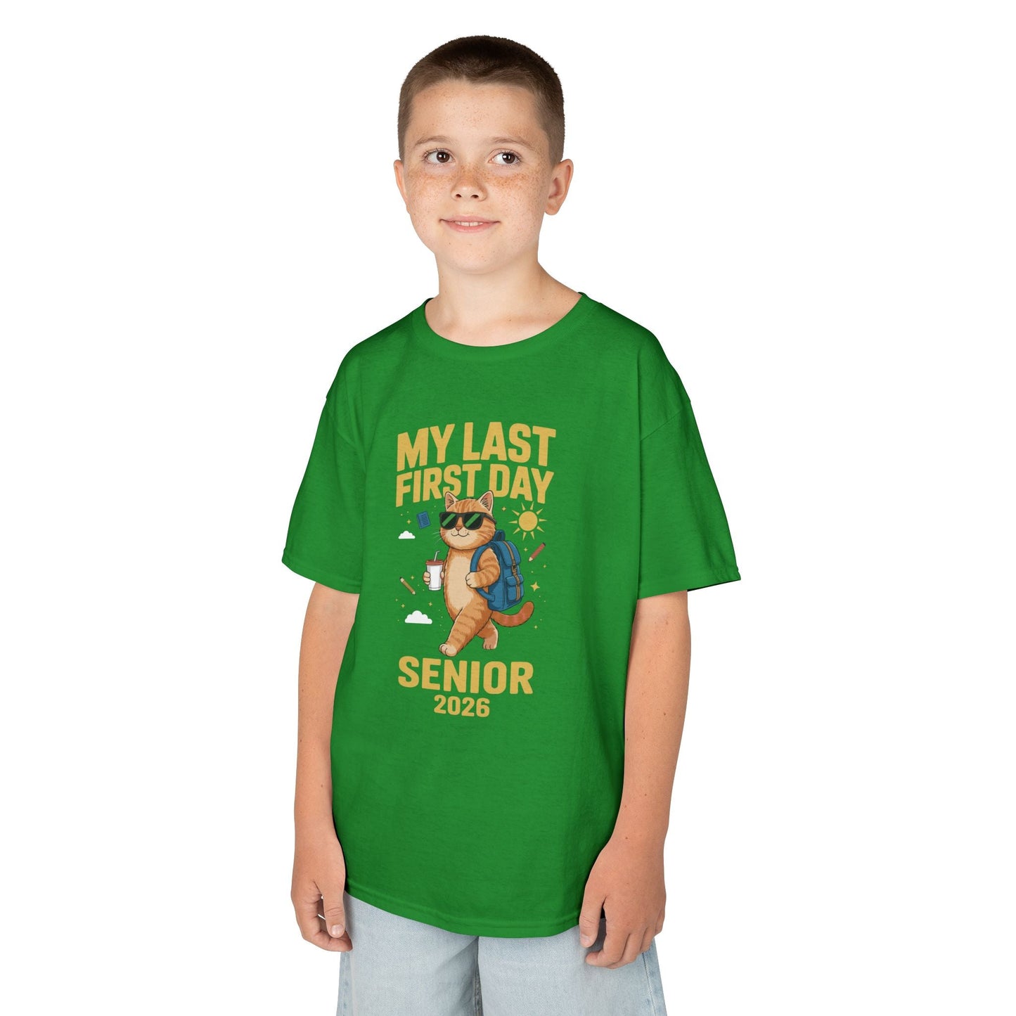 My Last First Day Senior 2026 Cat Back to School Cool Class T-Shirt