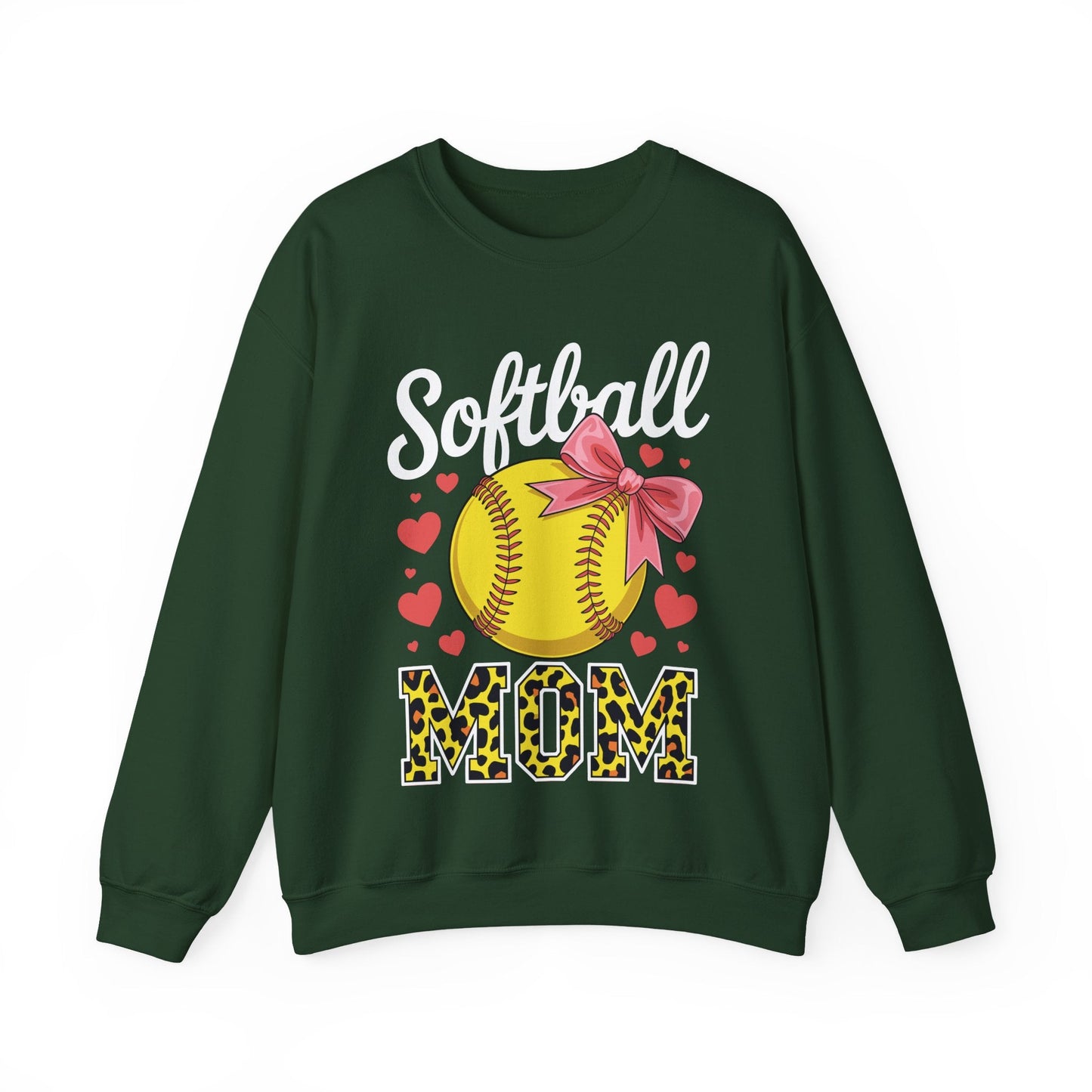 Softball Mom Headband Leopard Softball Ball Mothers Day Mama Sweatshirt