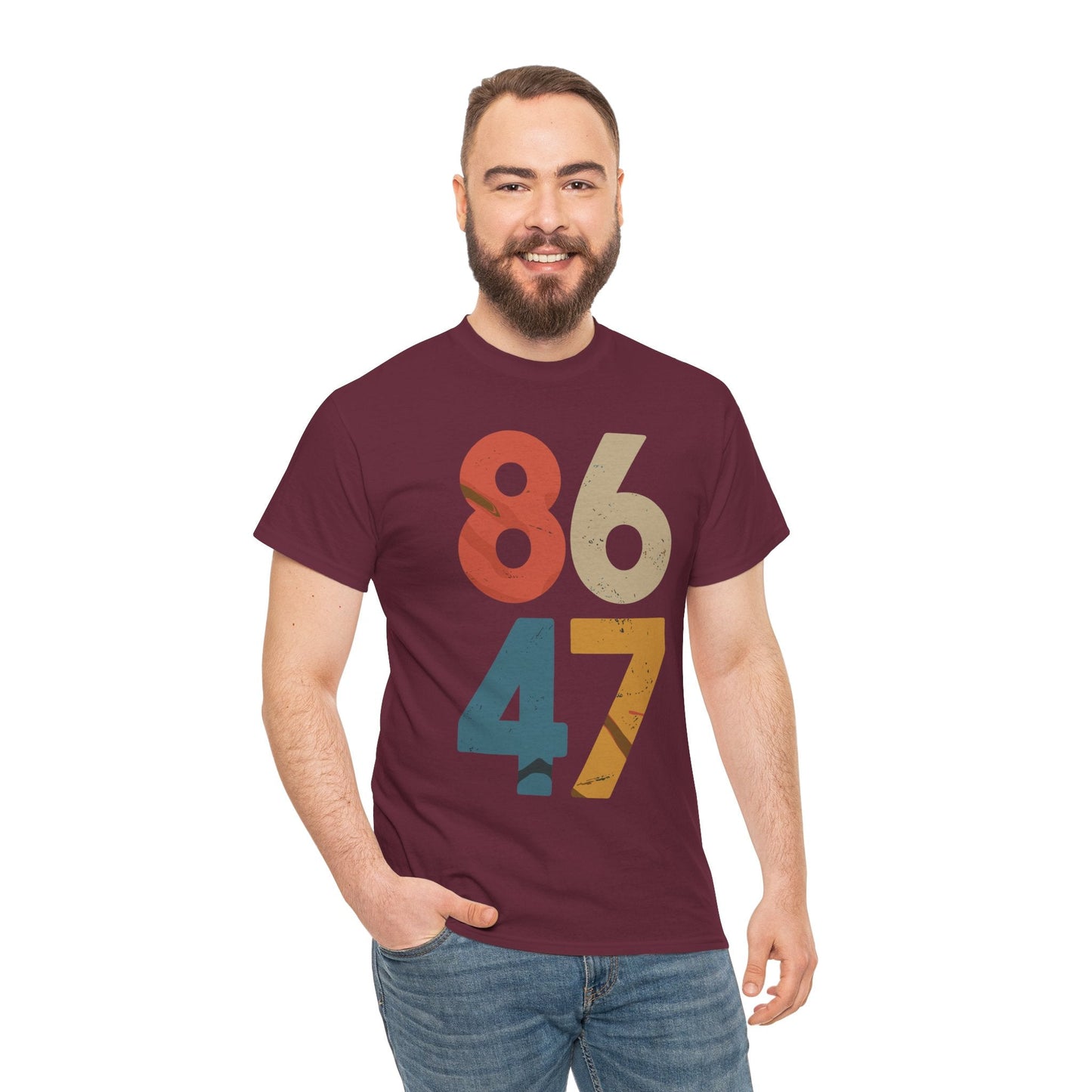 Classic Vintage 80s Style 86 47 Anti Trump T-Shirt