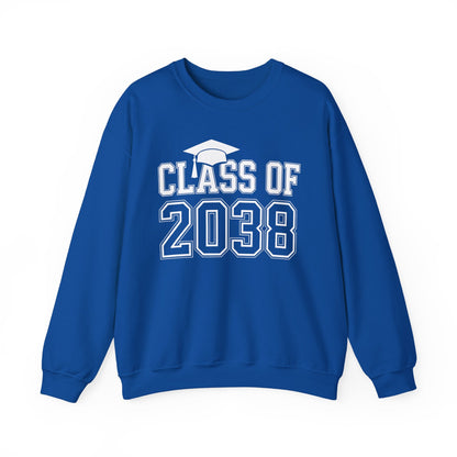 Class of 2038 Grow With Me Funny Kindergarten Back To School Sweatshirt