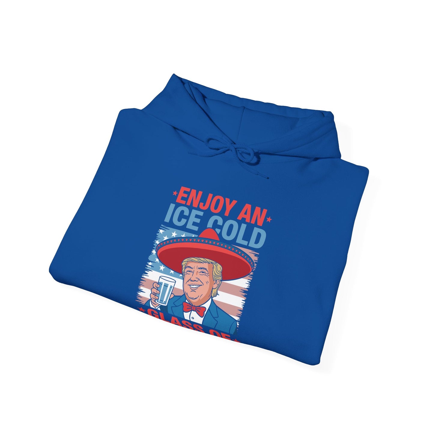 Funny Trump 4th of July Ice Cold Glass Of Deportation Hoodie