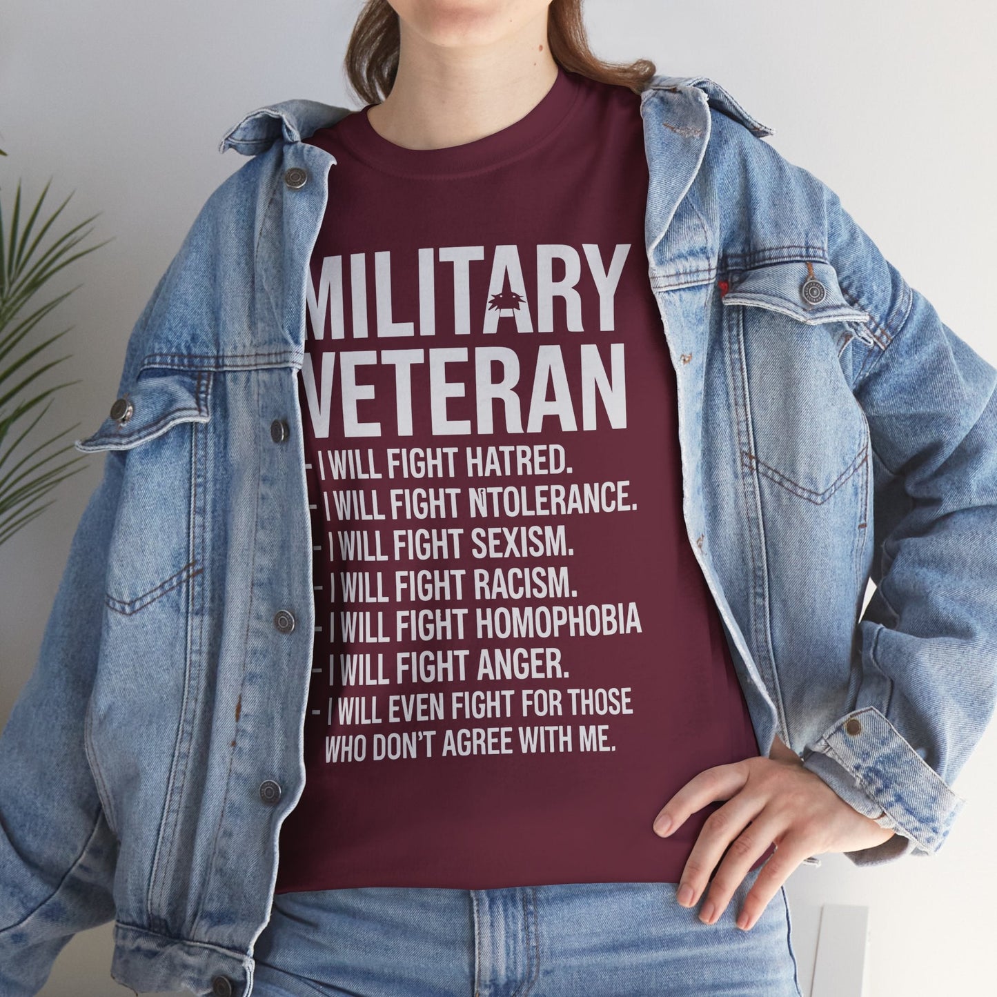 Military Veterans Against Trump 2025 Fight USA Election T-Shirt