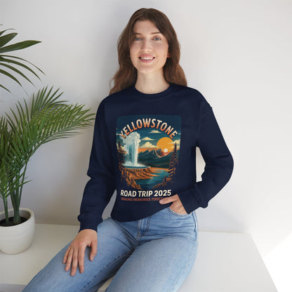 Yellowstone Family Road Trip 2025 National Park Outdoor Sweatshirt