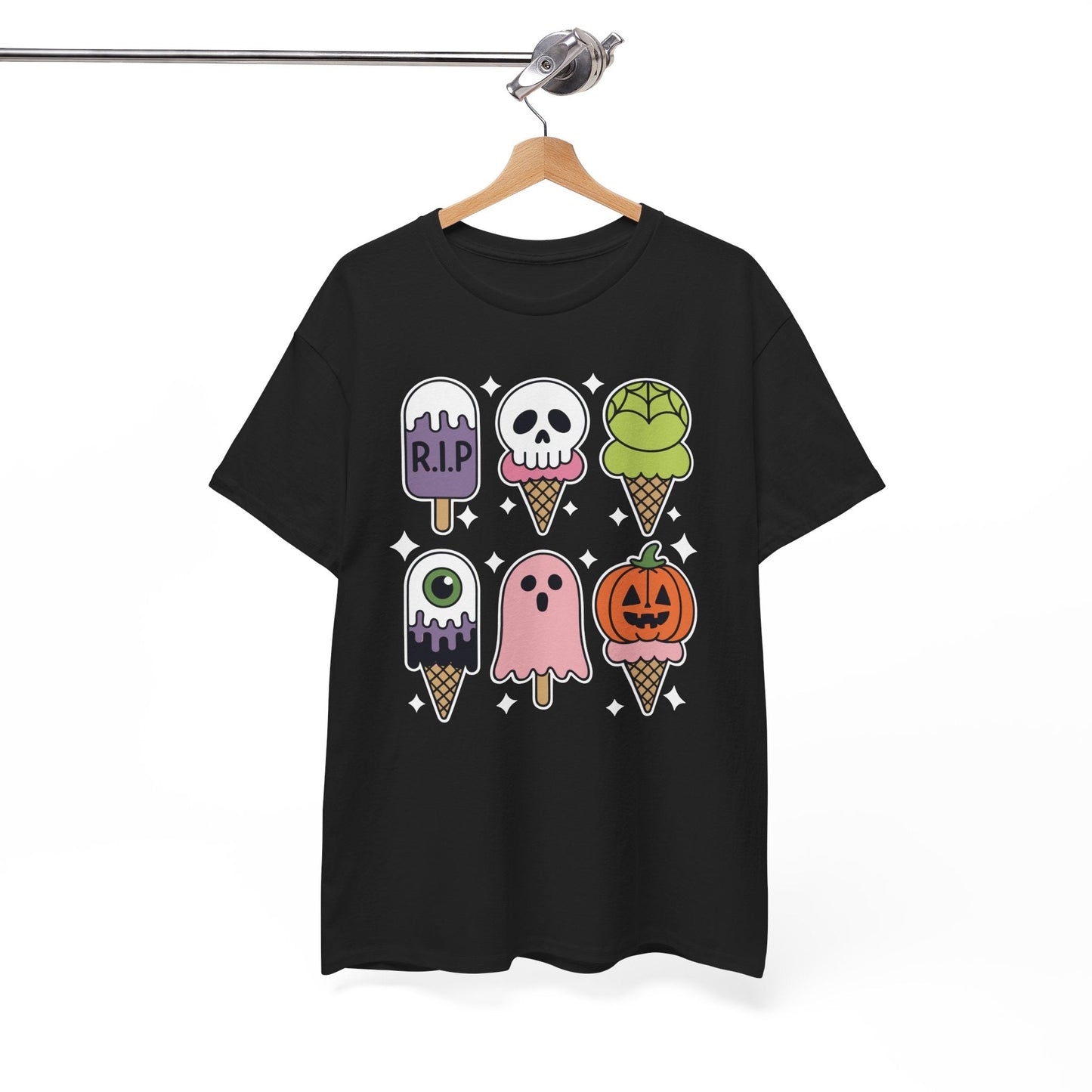 Horror Movie Summer Popsicle Halloween Ice Cream Summer-ween T-Shirt for Men Women