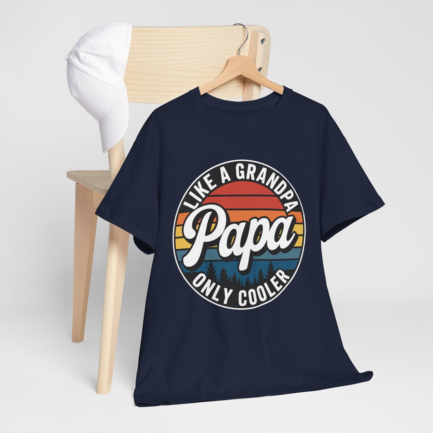 PAPA like a Grandpa ONLY COOLER Funny Dad Papa Definition T-Shirt