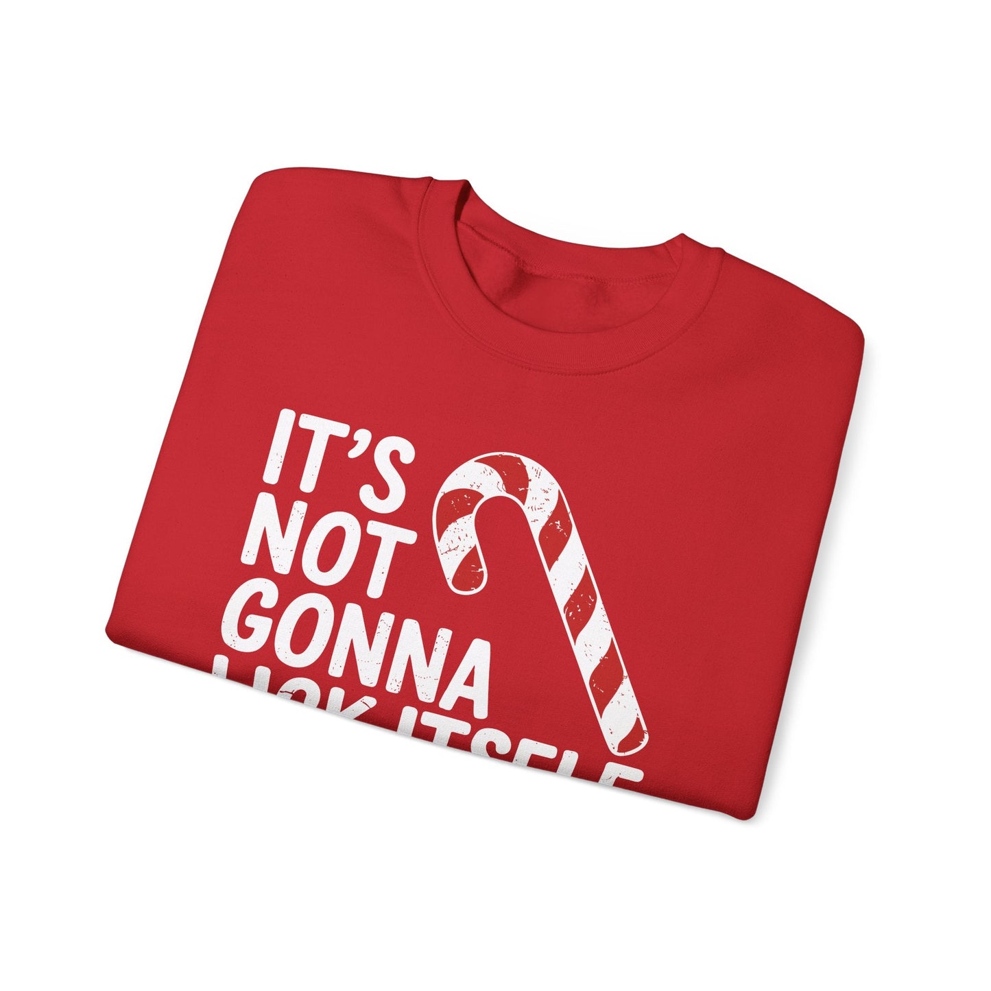 Funny Candy Cane Lick Itself Adult Christmas in July Gift Sweatshirt