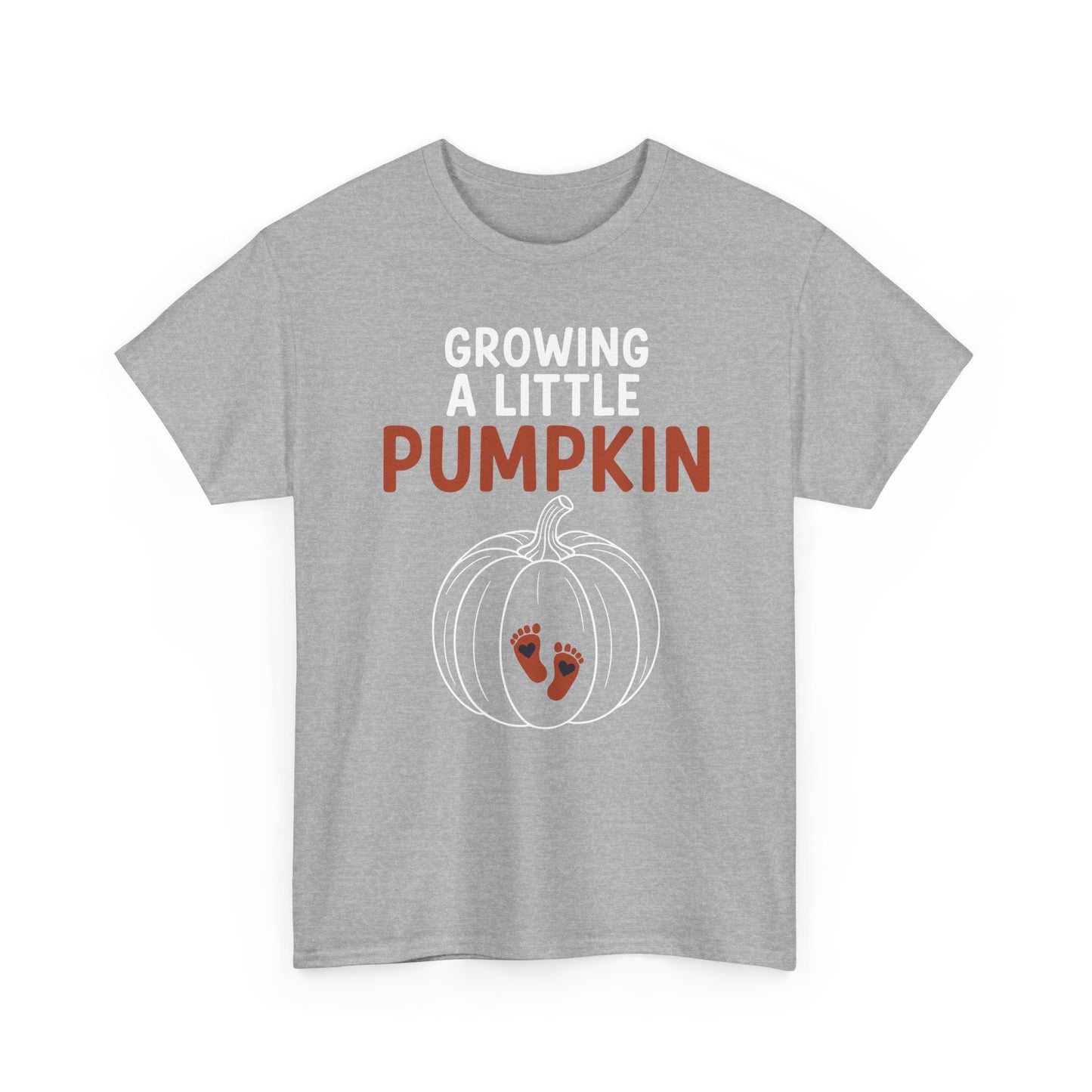 Growing A Little Pumpkin Fall Thanksgiving Baby Bump Wife T-Shirt
