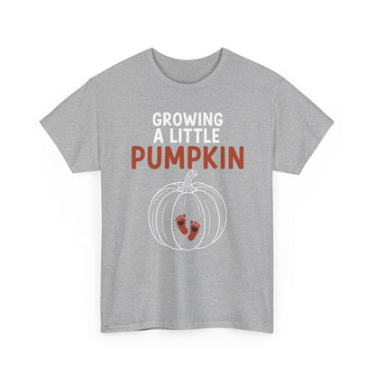 Growing A Little Pumpkin Fall Thanksgiving Baby Bump Wife T-Shirt