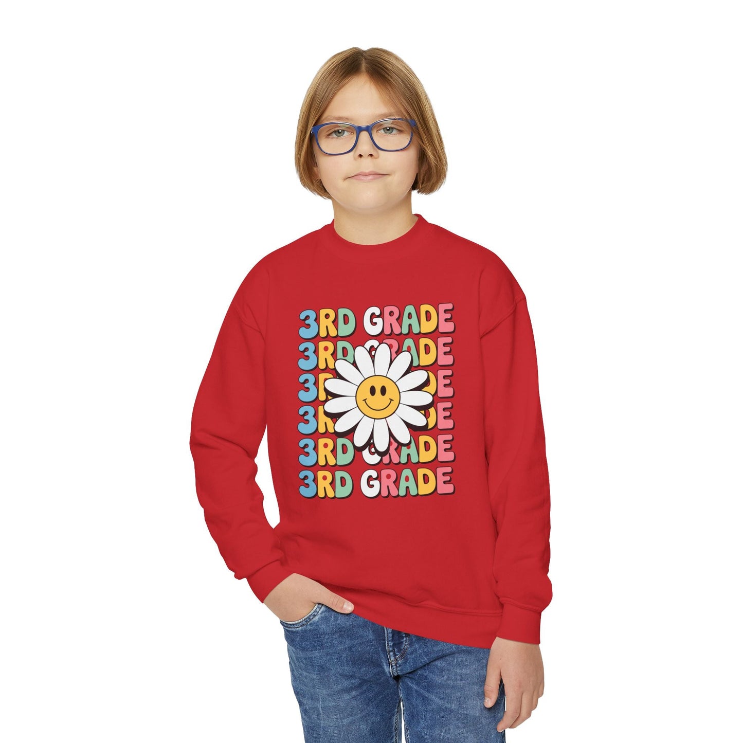 Groovy 3rd Grade Back To School First Day of Third Grade Sweatshirt