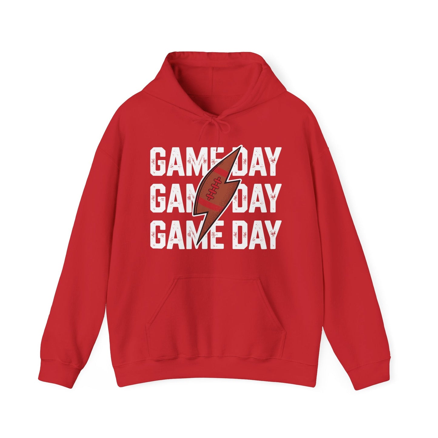 Vintage Game Day Football Lightning Bolt Funny Team Sport Hoodie