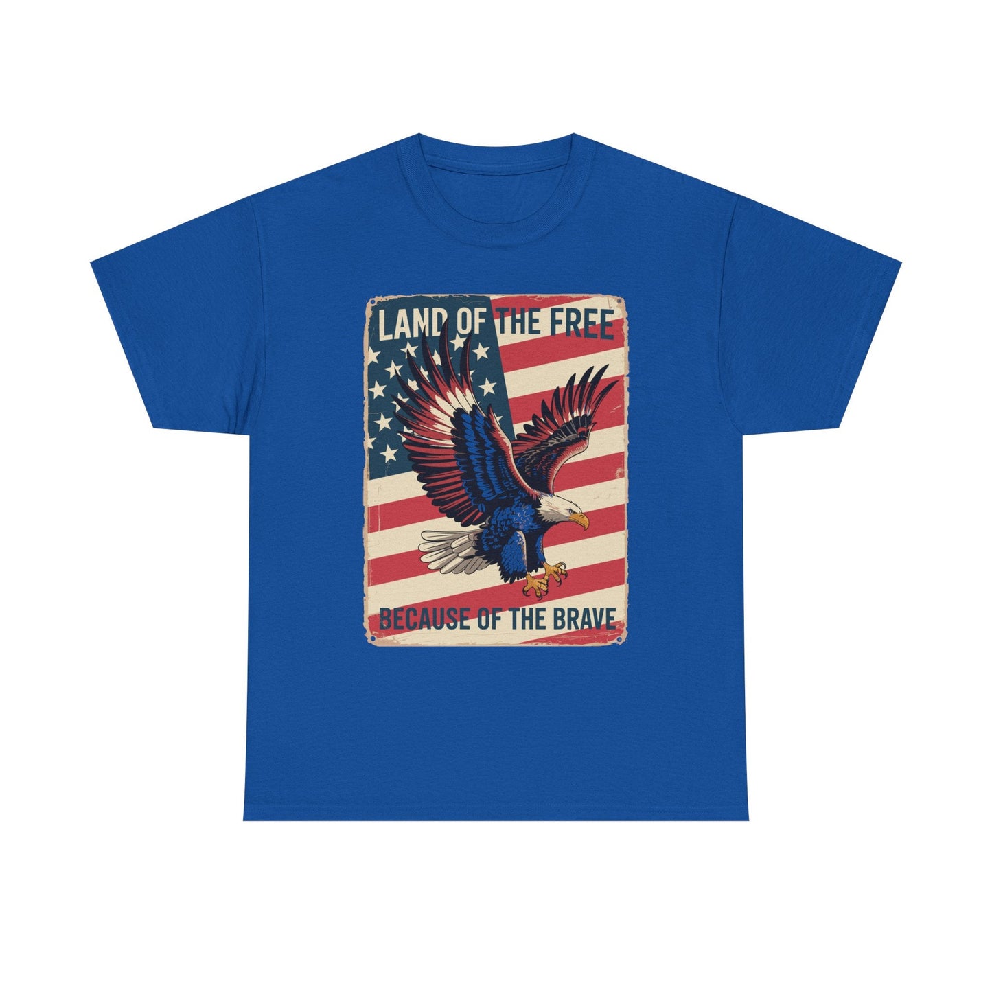 America Eagle Land of the Free Because of the Brave T-Shirt