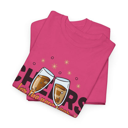 Happy New Year Cheers T-Shirt Festive New Year’s Eve Party Tee for Men and Women