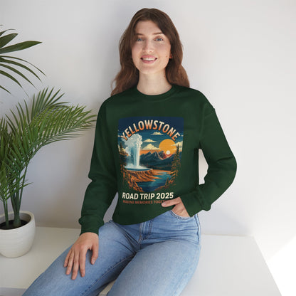 Yellowstone Family Road Trip 2025 National Park Outdoor Sweatshirt