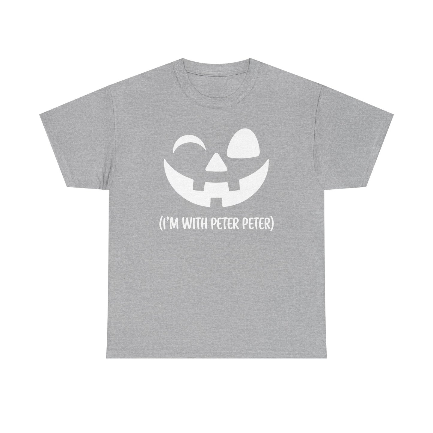 Im With Peter Couple Halloween Adult Eater Pumpkin T-Shirt