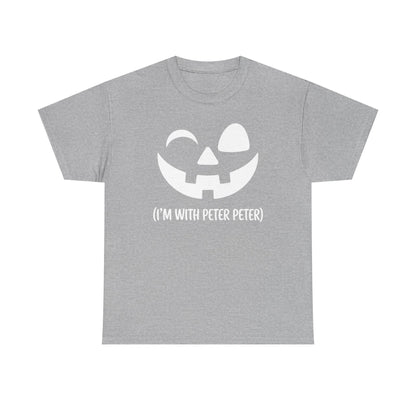 Im With Peter Couple Halloween Adult Eater Pumpkin T-Shirt