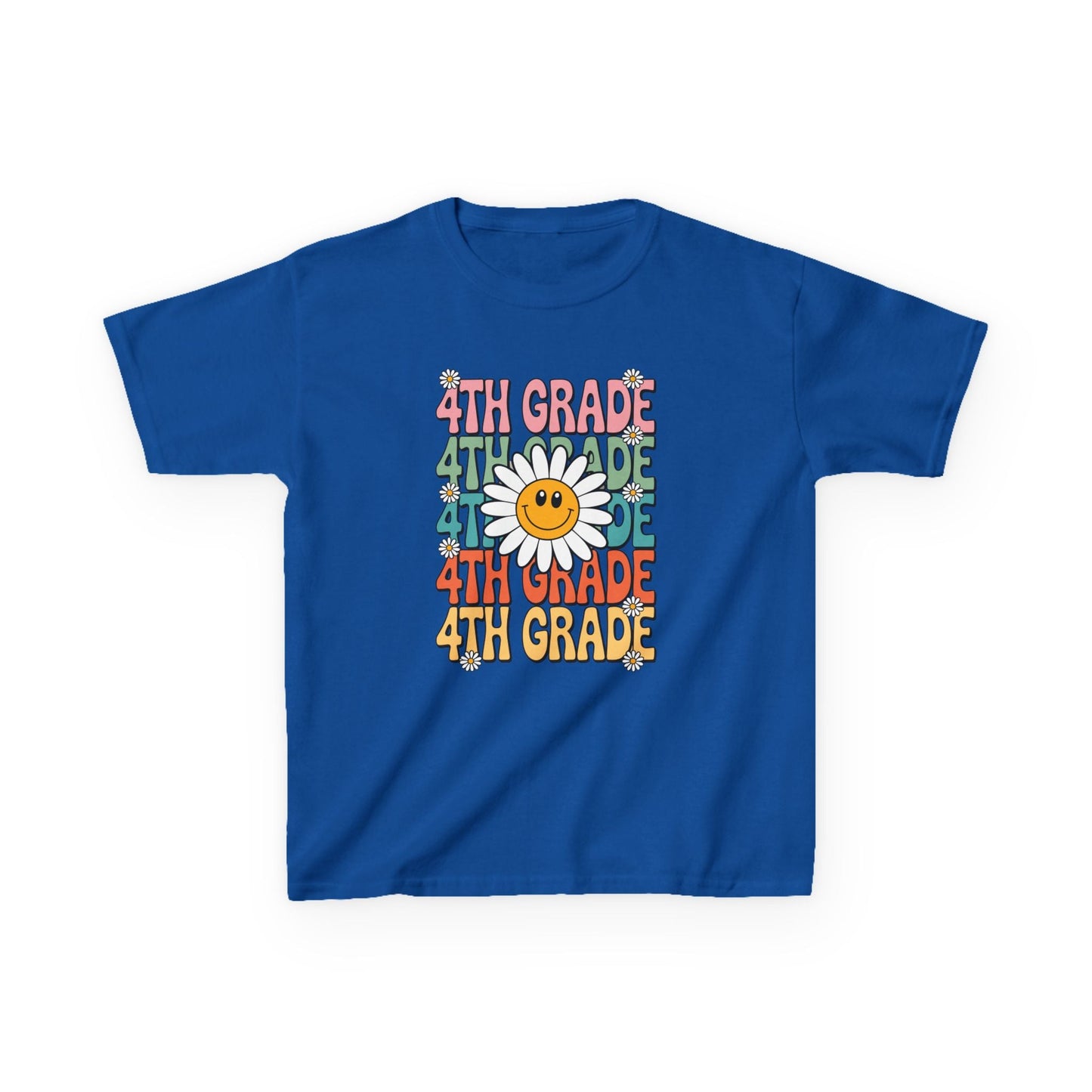Groovy 4th Grade Back To School First Day of Fourth Grade T-Shirt