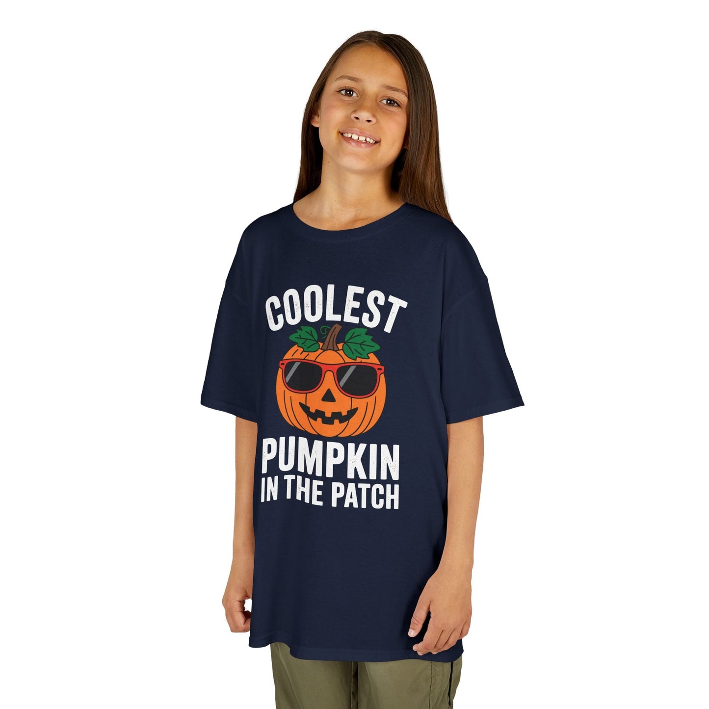 Kids Coolest Pumpkin In The Patch Halloween For Boys Girls T-Shirt