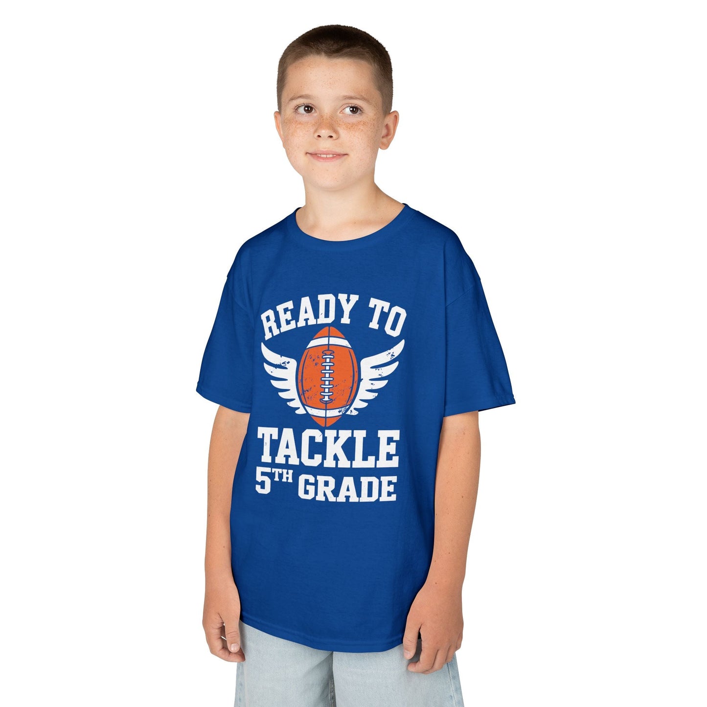 Ready To Tackle 5th Grade Football First Day Sport Kids T-Shirt