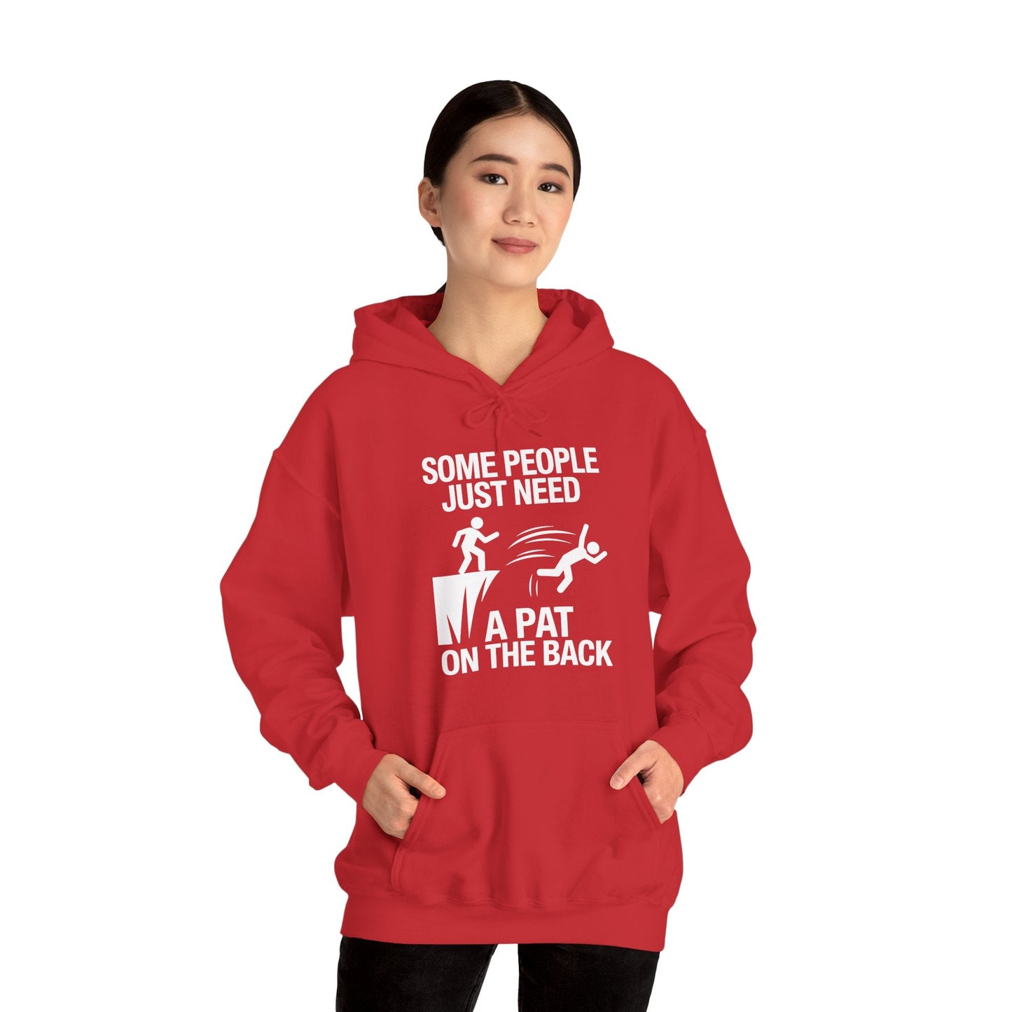 Funny Pat On The Back Adult Sarcastic Design Hoodie