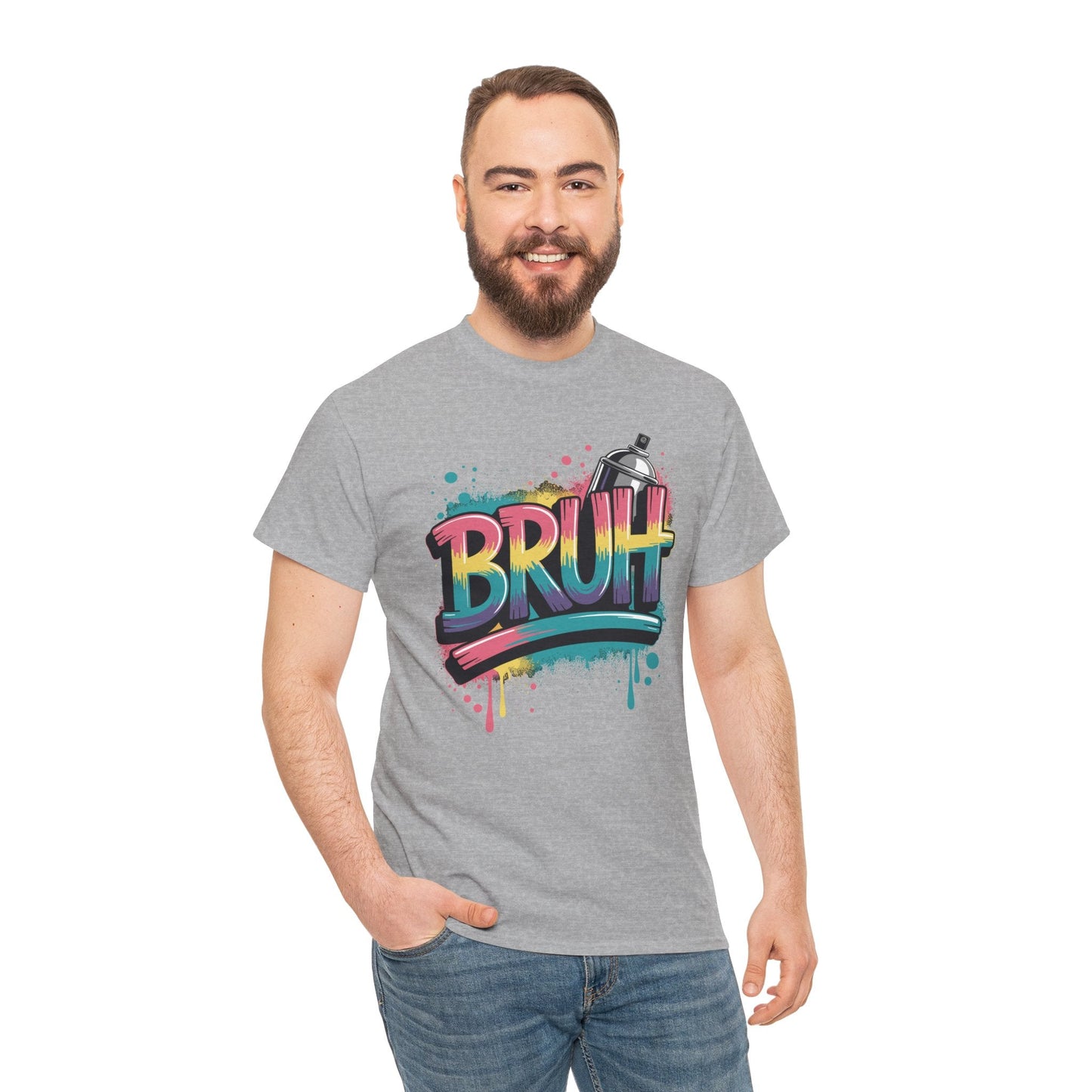 Bruh Graffiti Funny Saying Street Art Meme Men Boys T-Shirt