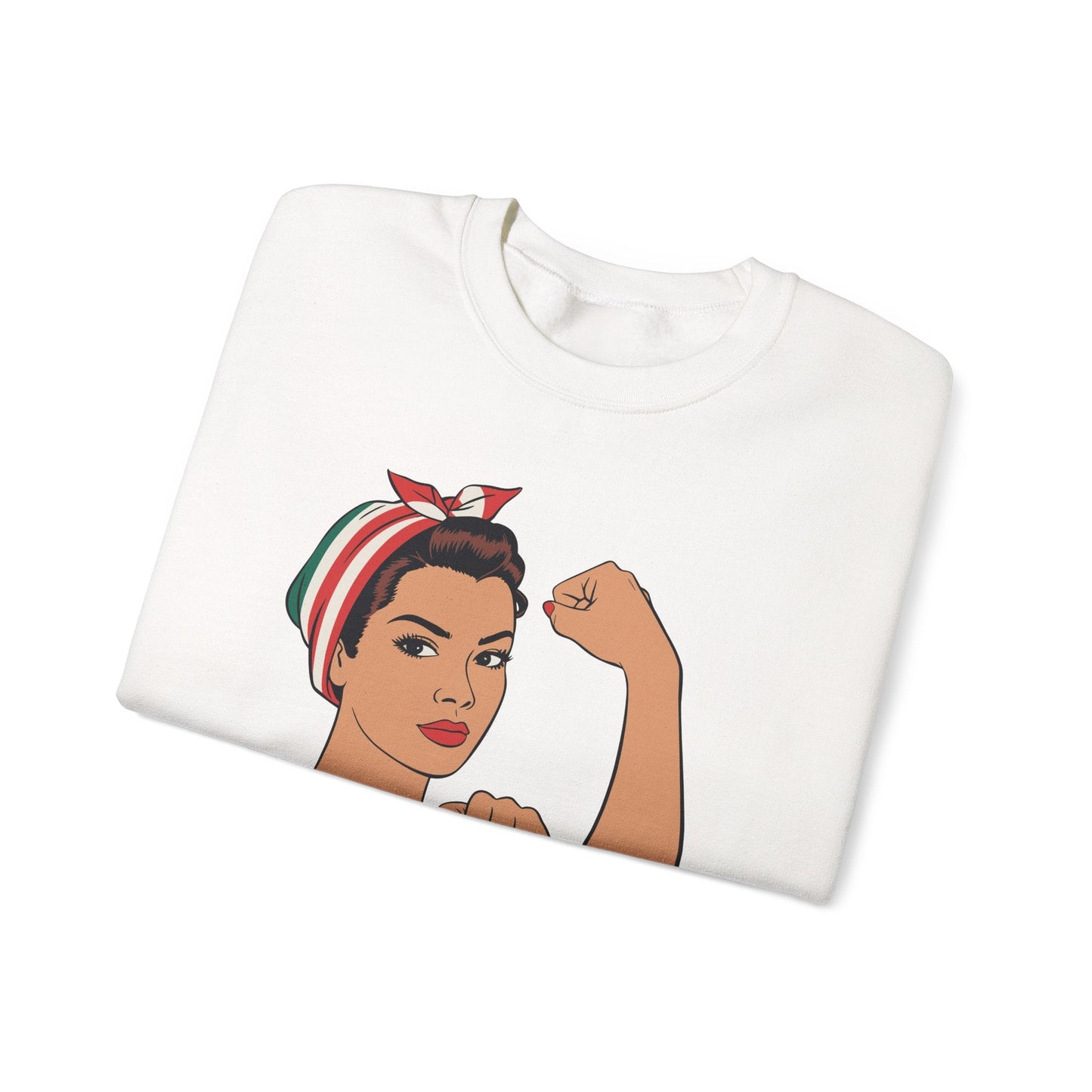Mexican Girl Mujer Rosie Riveter Cinco De Mayo Fiesta  Sweatshirt Women