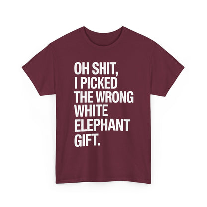 Oh Shit Funny White Elephant Gifts for Adults Under 15 20 T-Shirt