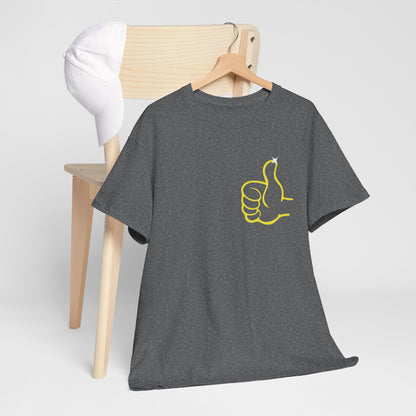 Funny Thumbs Up Emoji Graphic T-Shirt Positive Vibes Unisex Tee for Men and Women