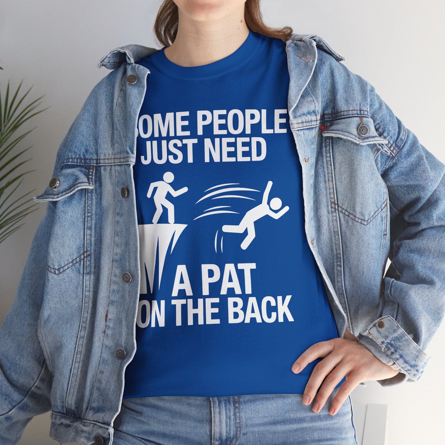 Funny Pat On The Back Adult Sarcastic Design T-Shirt