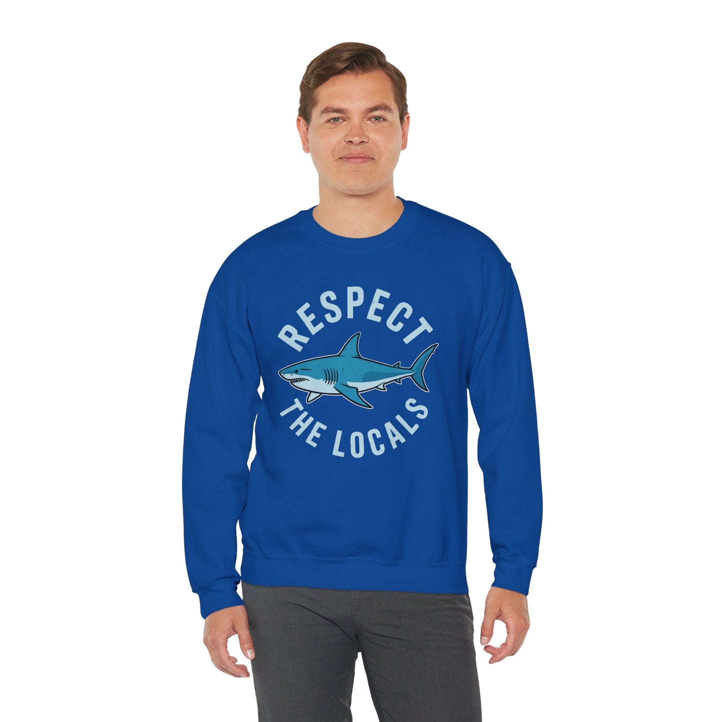 Respect The Locals Shark Ocean Animal Rights Biology Life Sweatshirt