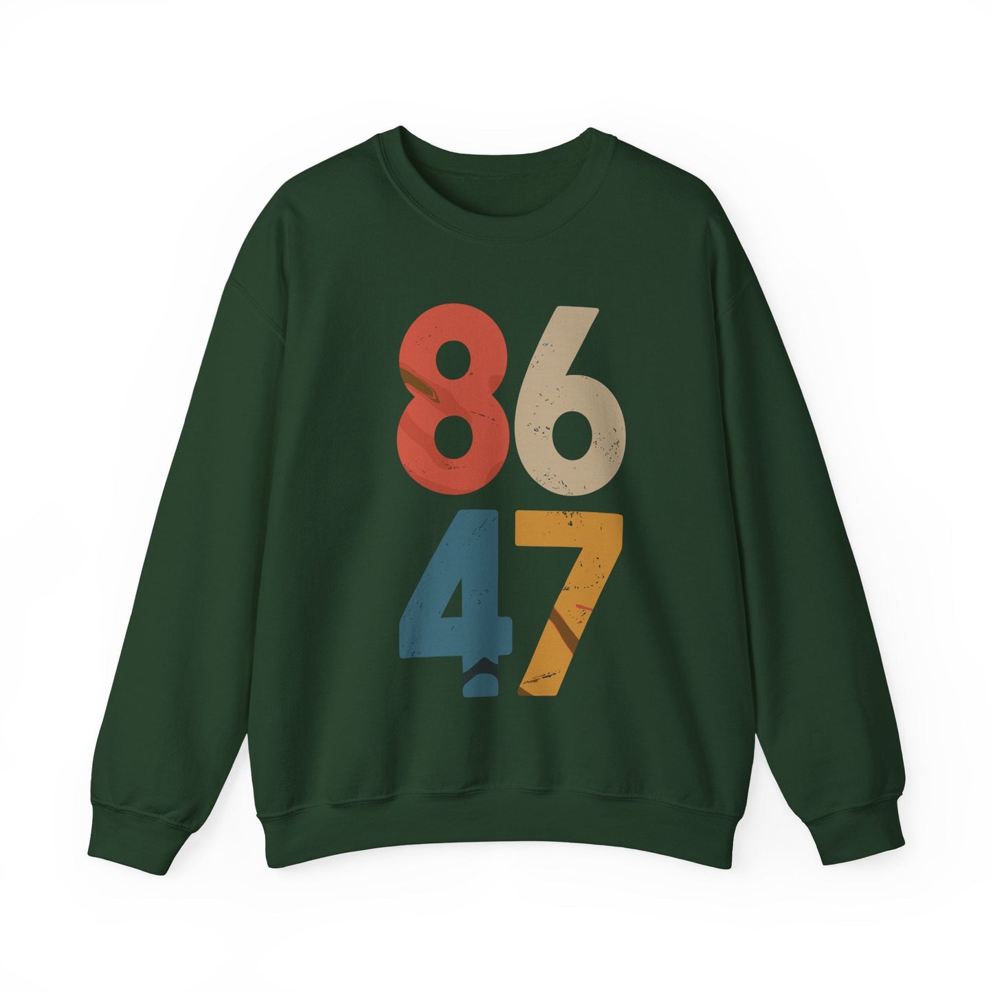 Classic Vintage 80s Style 86 47 Anti Trump Sweatshirt
