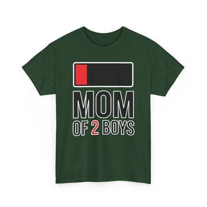 Mom of 2 Boys Gift from Son Mothers Day Birthday Women T-Shirt