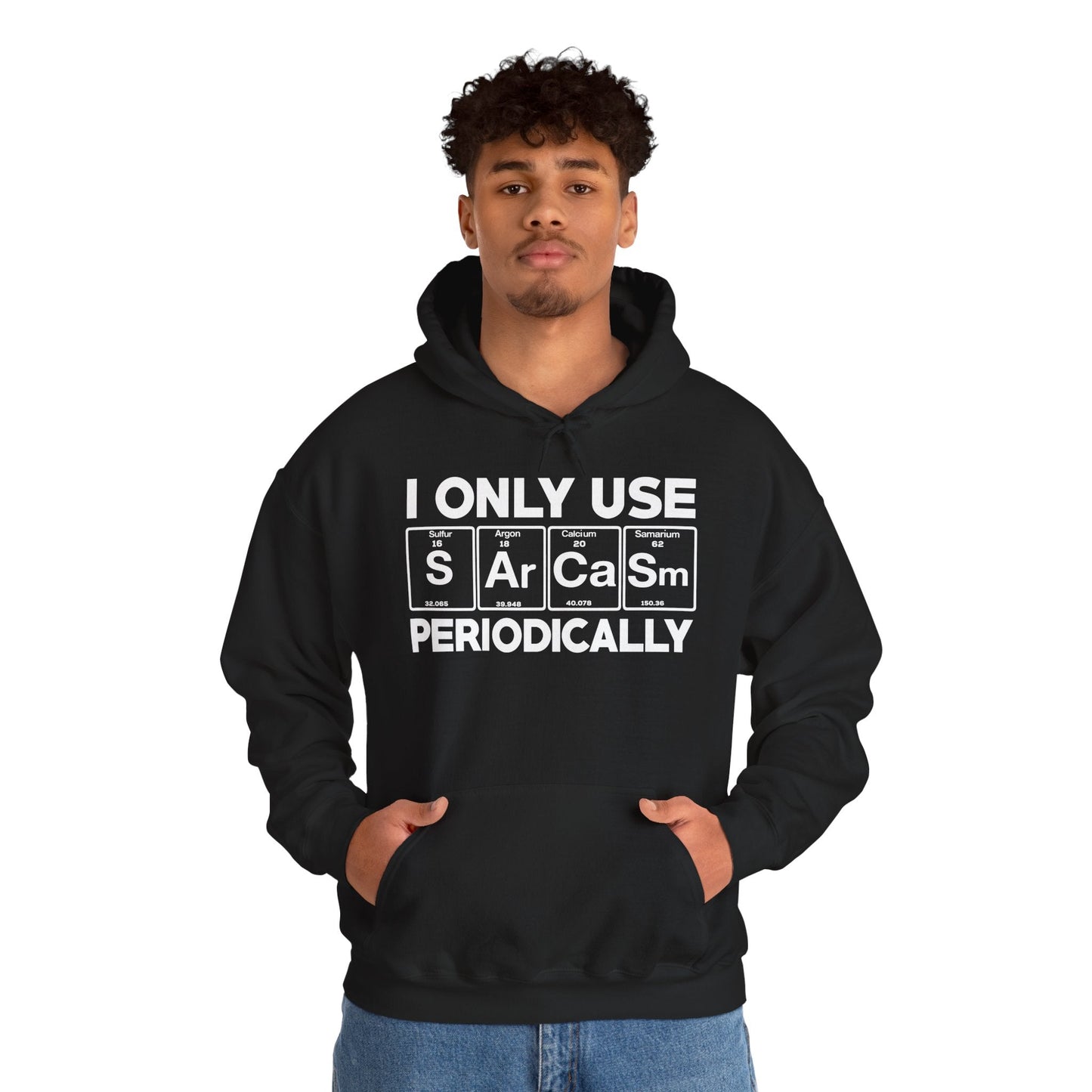 Sarcasm Periodic Table Element Weird Science Joke Gift Hoodie