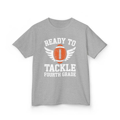 Ready To Tackle Fourth Grade Back To School Football T-Shirt