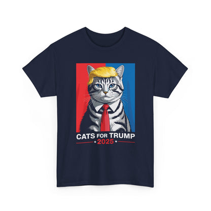 Cats For Trump 2025 Funny Tee For Vance Trump T-shirt