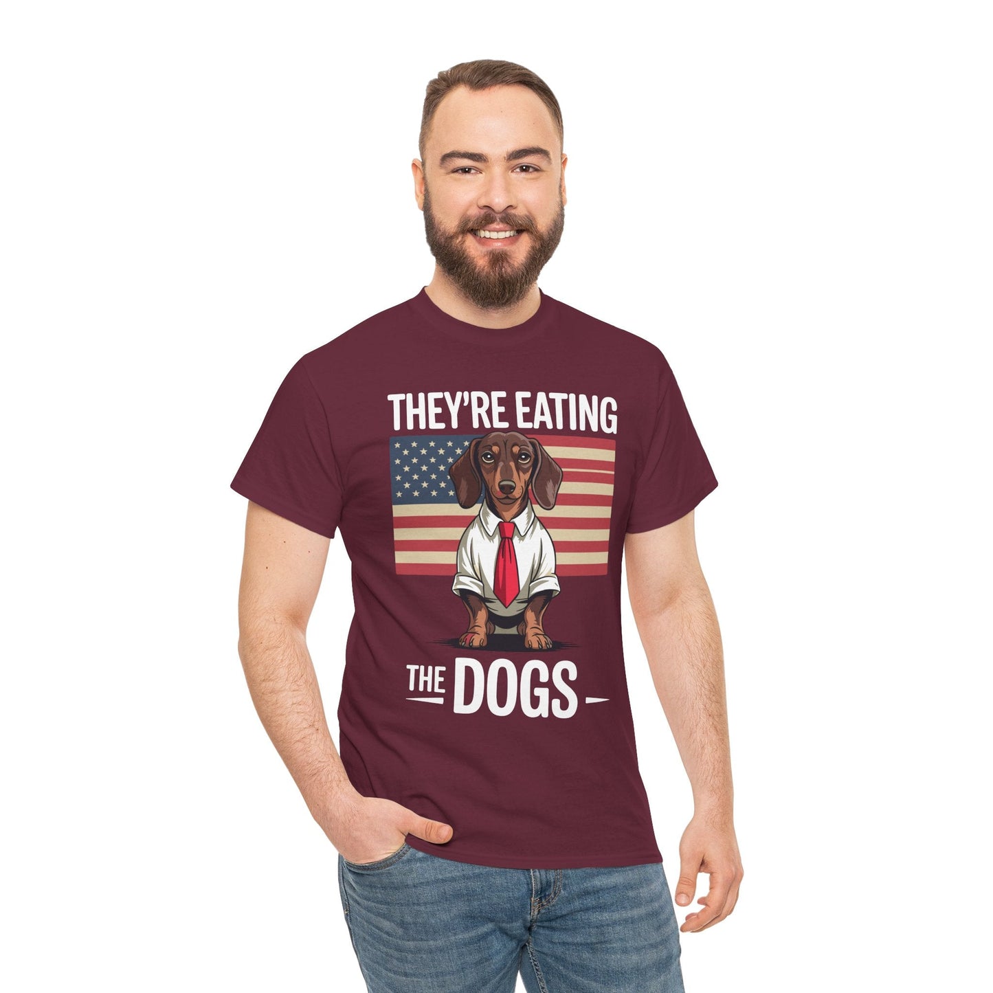 They're Eating the Dogs Trump Hot Dog T-Shirt For Men Women