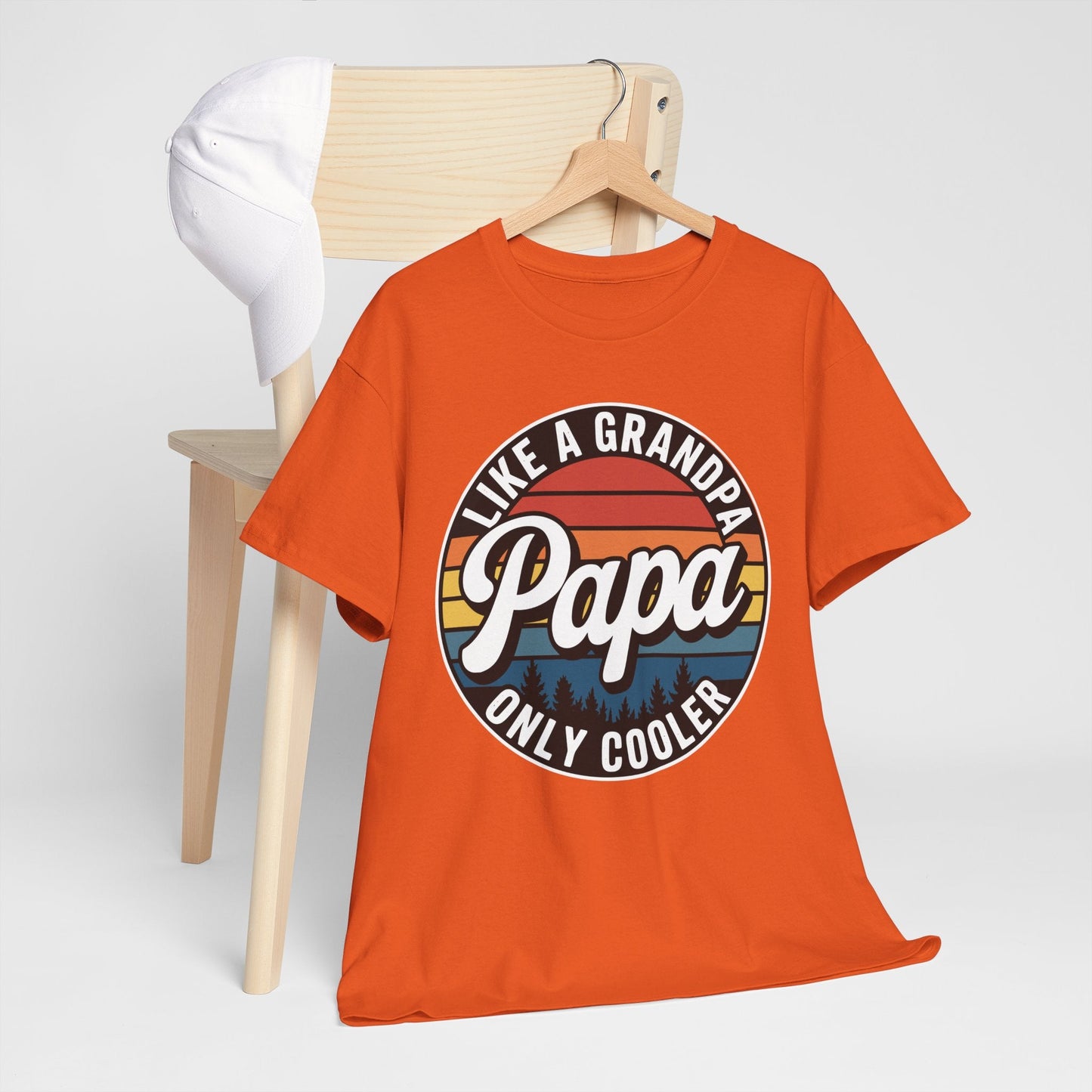 PAPA like a Grandpa ONLY COOLER Funny Dad Papa Definition T-Shirt