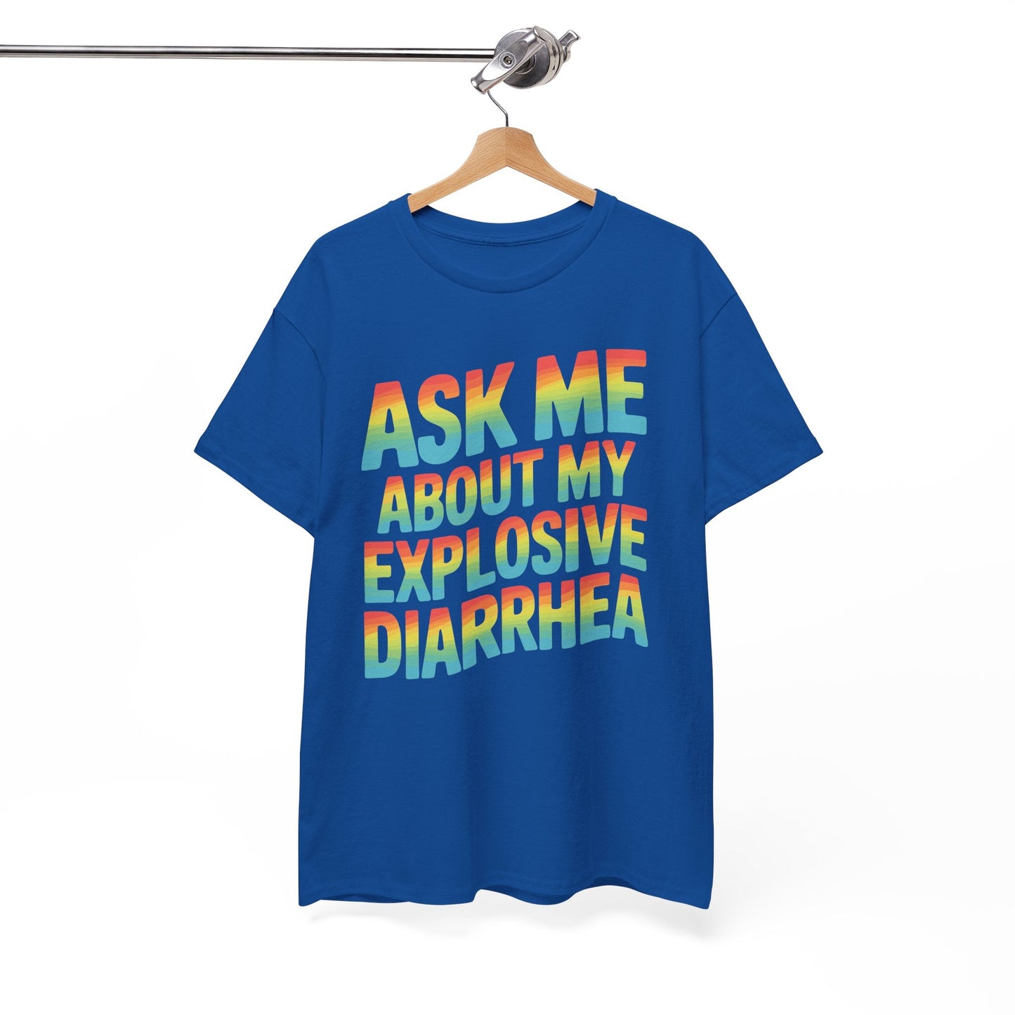 Funny Ask Me About My Explosive Diarrhea Edgy Adult Humor T-shirt